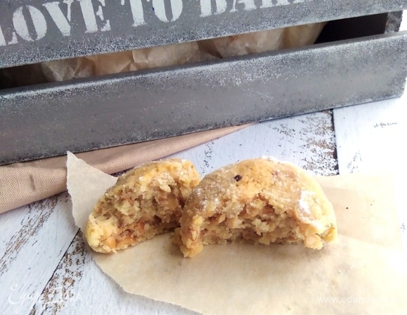 Очень рассыпчатое ореховое печенье! Рекомендую.