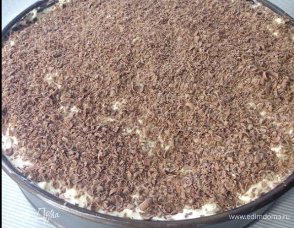 И посыпаем стружкой шоколадной.