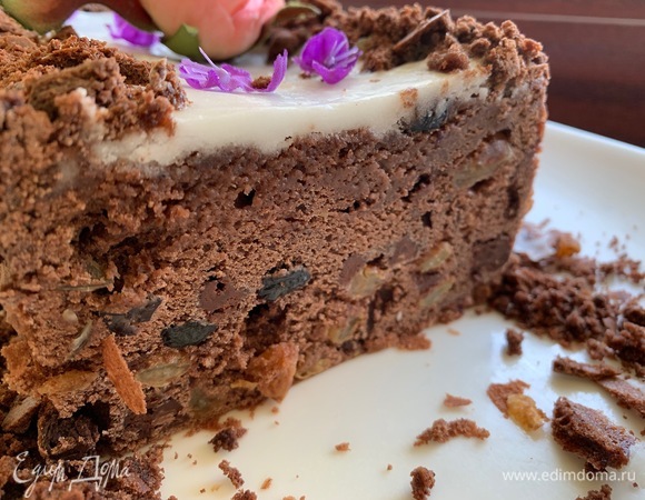 Такой вид кекс имеет, постояв пару часов. Текстура очень шоколадная, похожа на текстуру брауни.