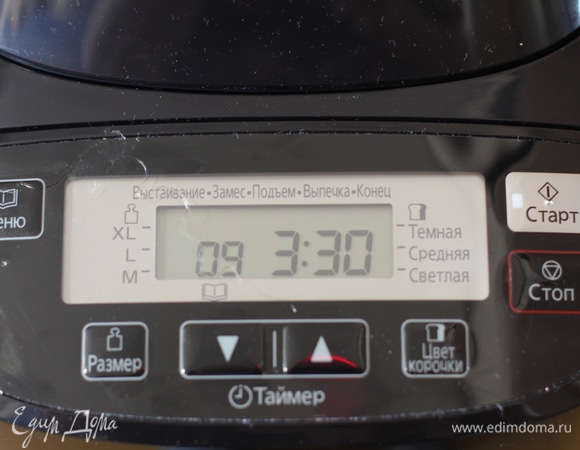 Ставим режим «Ржаной хлеб».