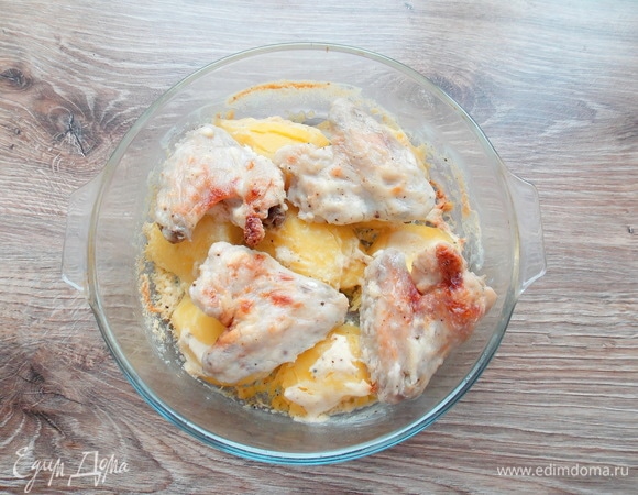 После приготовления я оставила блюдо в микроволновой печке на 5 минут.