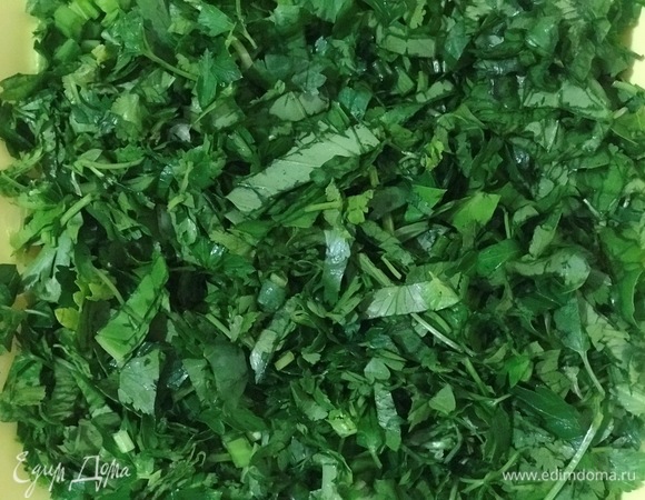 Мелко нарезать.