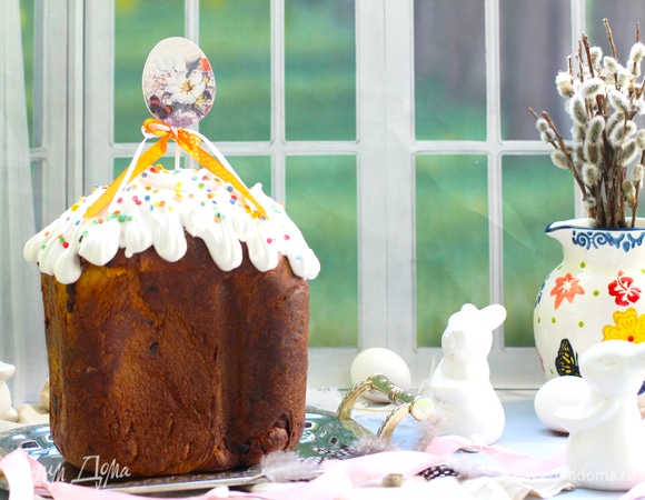 Покрыла его взбитой швейцарской меренгой.