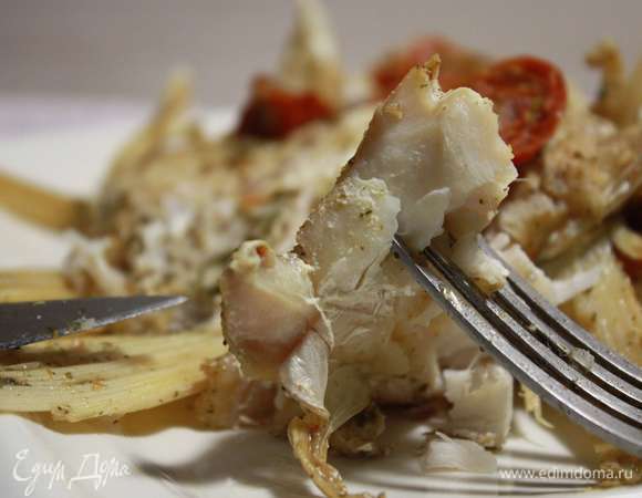 Верхний слой рыбы получается более сухим.