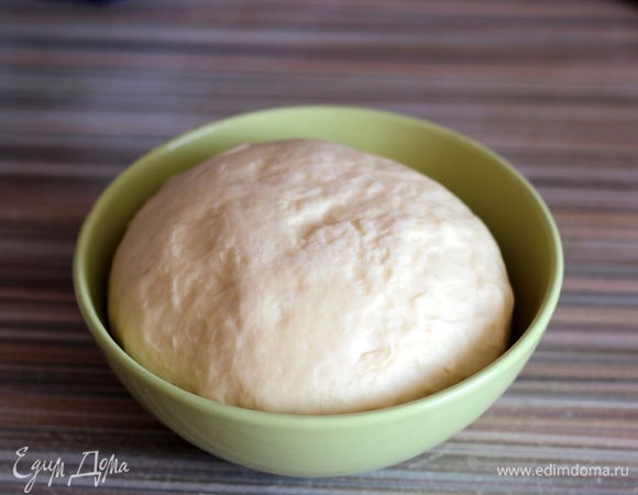 Тесто через 30 минут.