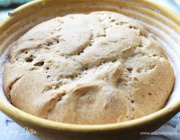 Тесто накрыть, оставить в теплом месте до увеличения в 2 раза (примерно 2 часа).