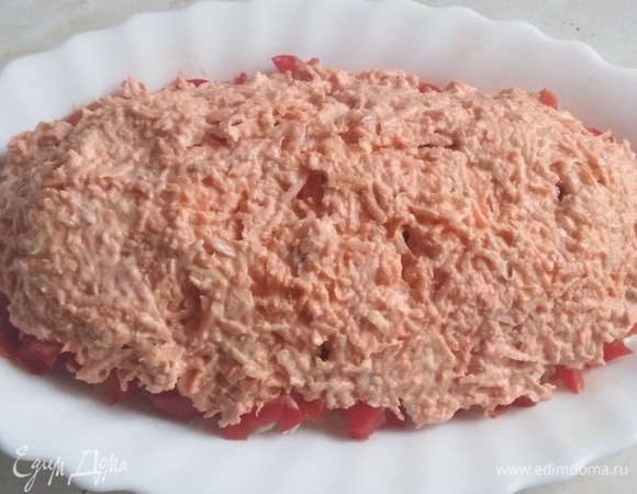 Выложить на перец.