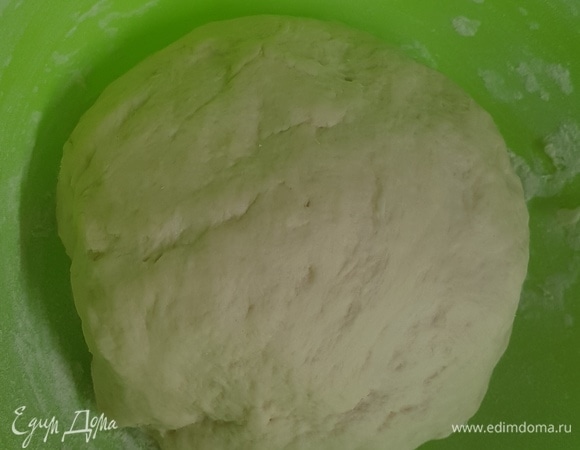 Ввести в опару соль и размягченное сливочное масло. Просеять муку и замесить эластичное тесто.