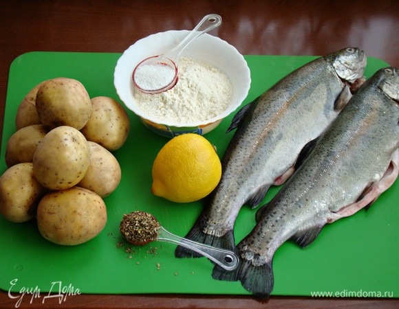 Для нашего обеда или ужина подготовим все необходимые ингредиенты.