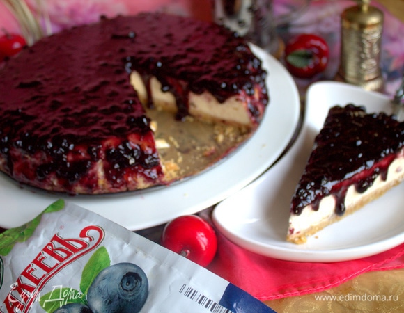 Сам чизкейк отлично держит форму и при хорошей упаковке перевозится.