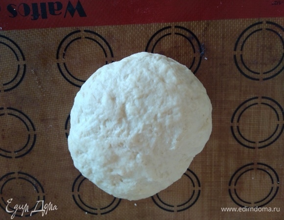 Теперь, посыпав дополнительной мукой, замесить тесто. Месить не менее 5 минут. Миску смазать растительным маслом, положить в нее тесто, накрыть и оставить на 1 час в теплом месте без сквозняков.