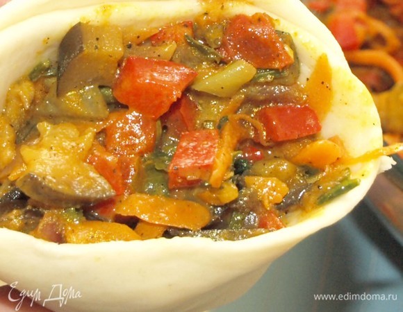 Наполняем заготовку начинкой.