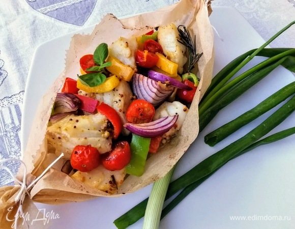 Запекать 20–25 минут. К этому блюду предлагался соус голландез, но я не стала его готовить, хотя уверена — было бы вкусно.