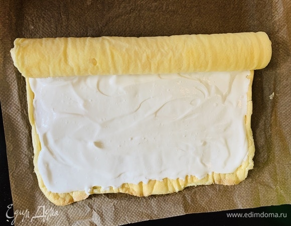 Заворачиваем обратно в рулет.