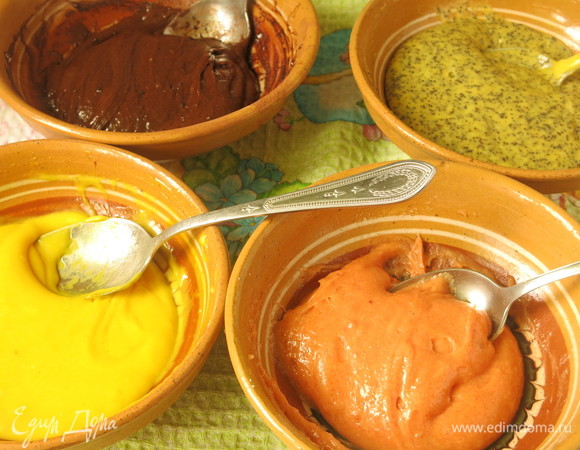 Получается однородное тесто.