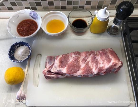 Подготовим ингредиенты для маринада.