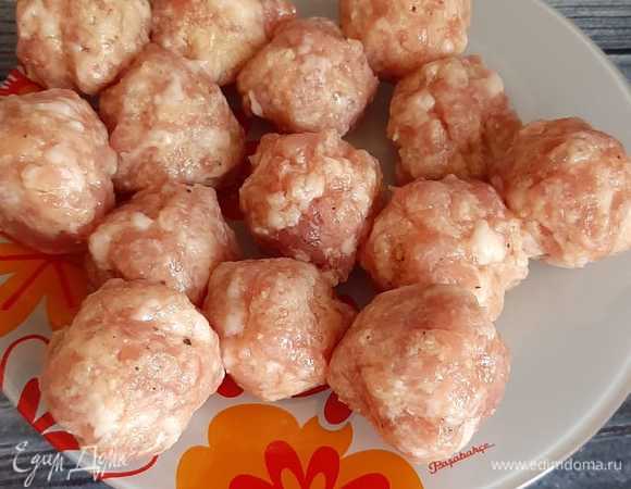 Сформировала шарики.