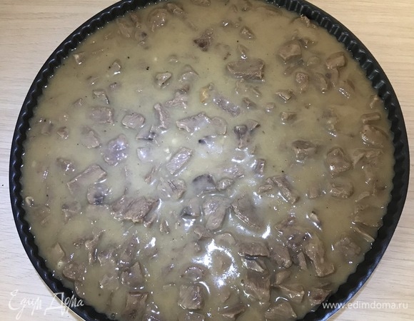 Через 1,5 часа заливаем в форму и даем остыть.