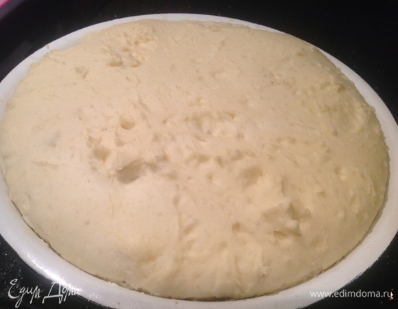 Просейте в миску муку, влейте теплое молоко и воду, положите дрожжи, соль и сахар, влейте растительное масло и замесите некрутое тесто. Накройте полотенцем и поставьте в теплое место на 1,5 часа. Когда тесто поднимется в 2–3 раза, обомните его и дайте подняться еще раз.