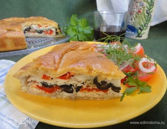 Подаем со свежей зеленью и овощами. Приятного аппетита!