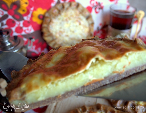 Картошечка под корочкой на ржаном тонком тесте.