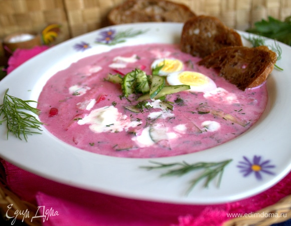 Подаем в жару вкусный супчик.