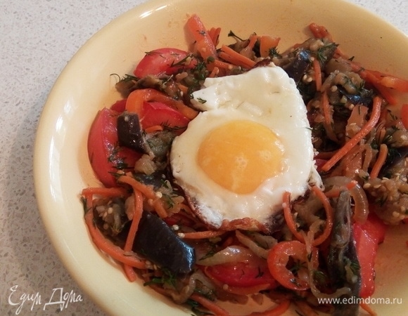 А кто хочет посытнее, можно дабавить в блюдо яйцо.