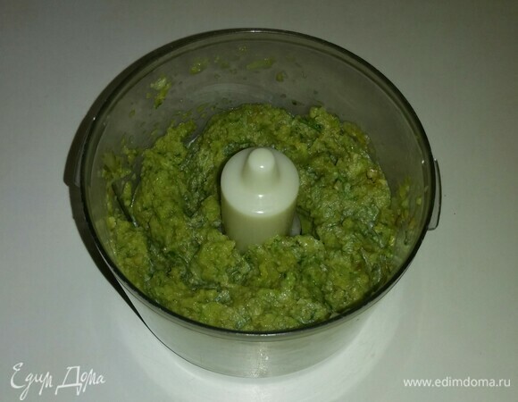 И измельчаем все до состояния пюре.