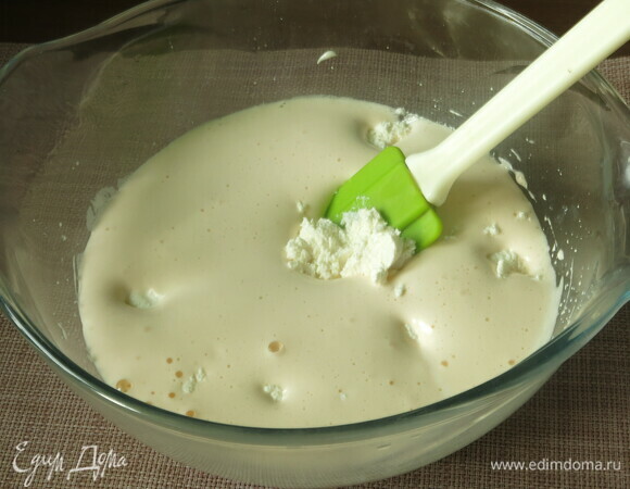 Вводим рикотту.