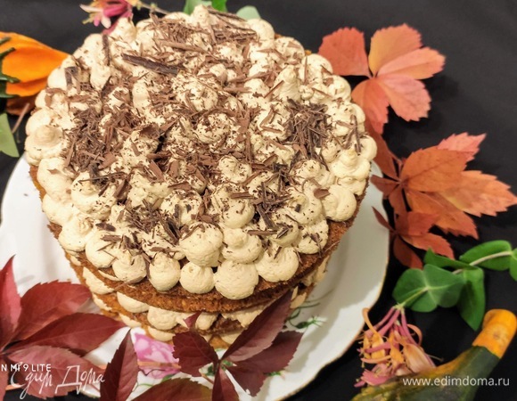 Из декора я решила воспользоваться шоколадной стружкой.