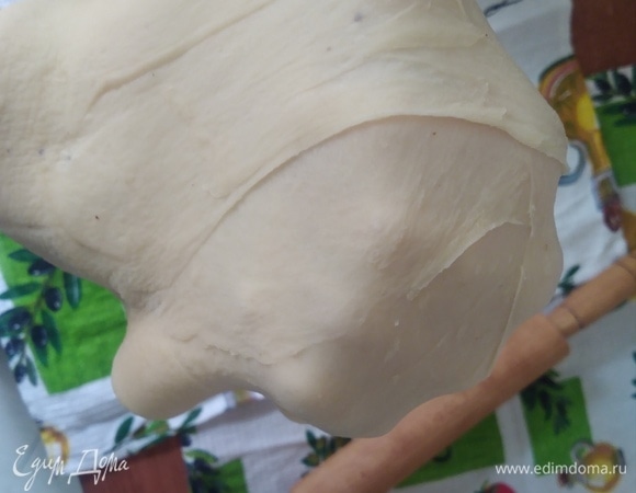 Для теста соединить жидкие ингредиенты, перемешать. Воды взять сначала 2/3, а потом, если нужно, добавить оставшуюся. Всыпать муку и соль, замесить тесто. Месить его 5–10 минут. Положить в смазанную маслом миску, накрыть и оставить на 1 час при комнатной температуре.