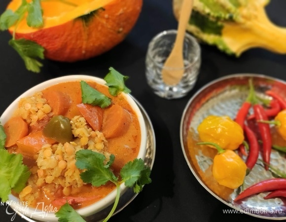 Подавать со свежей кинзой или другой зеленью.