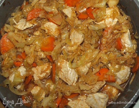 Перемешиваем. Даем отдохнуть 10 минут и можно подавать.