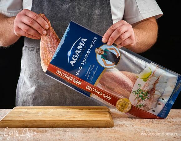 Филе красного окуня AGAMA разморозьте.