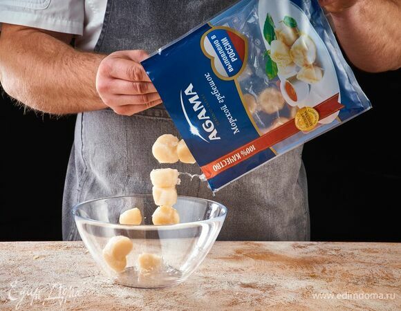 Разморозьте морские гребешки AGAMA. 