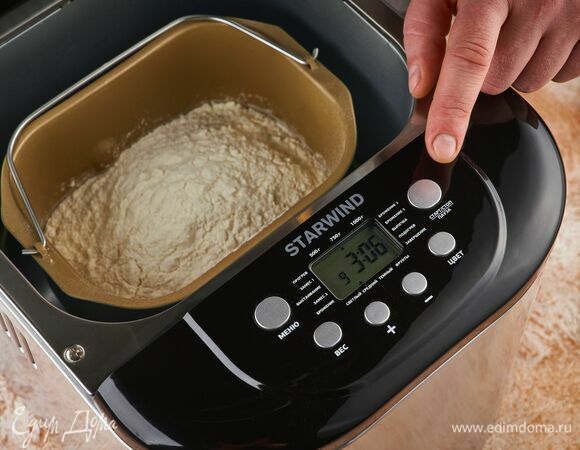 Выберите программу «Молочный хлеб».