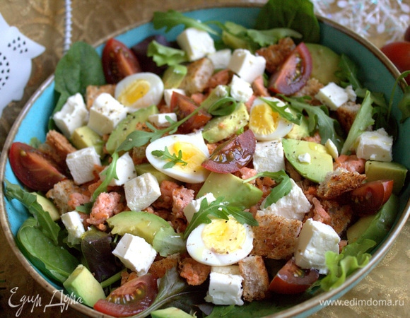 Как вариант, можно приготовить и с копченой рыбкой.