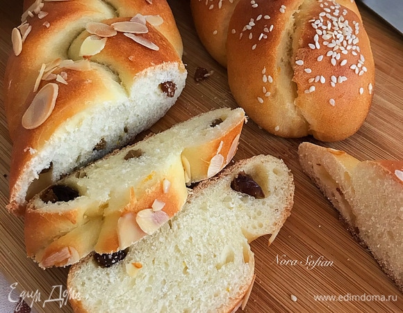 Очень вкусная и нежная косичка получилась.