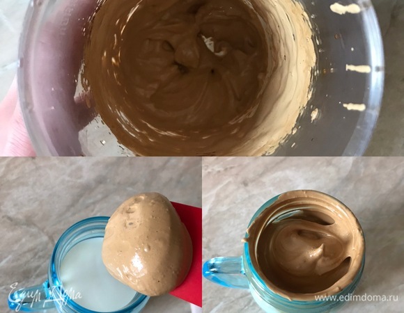 Вот такая густая пенка у нас должна получиться.