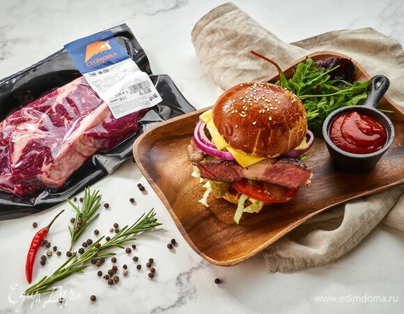 Вкусный домашний бургер готов!