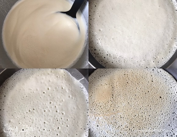 Спустя указанное время сковороду хорошо разогреть и смазать растительным маслом.