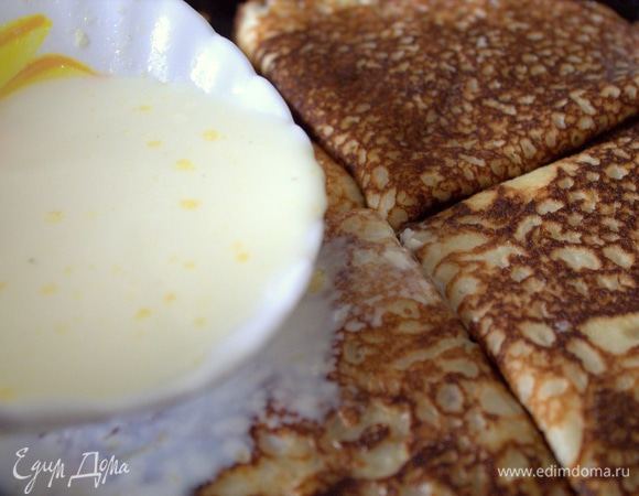 Остатки молока выливаем сверху.