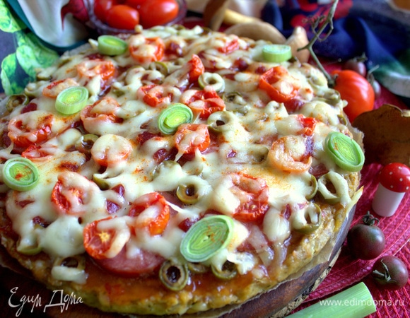 Так как продукты в начинке все готовые, выпекаем до расплавления сыра — минут 15.