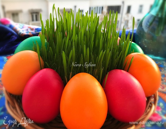 Мои крашеные яйца.