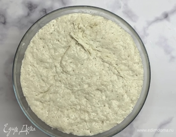 Тесто становится очень объемным и воздушным.