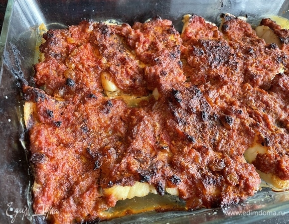 Соус должен слегка запечься на срезе рыбы.