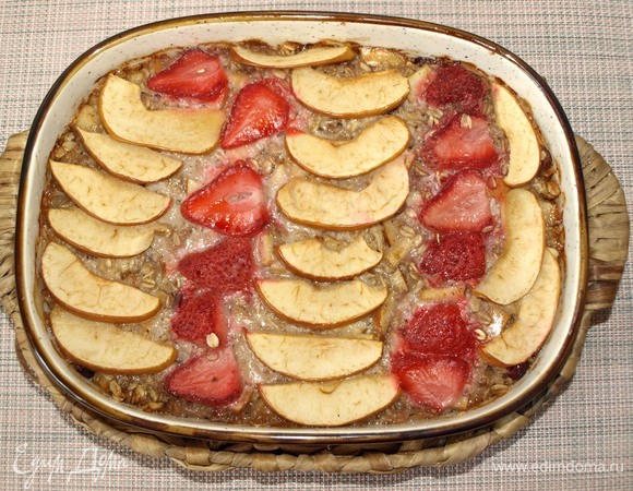 Достаем готовую овсянку. Даем отдохнуть 10 минут.