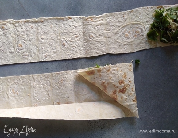 Завернуть до конца полоски.