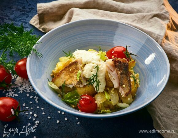 Подавайте с кремом из копченого сыра и рубленым укропом. Приятного аппетита!