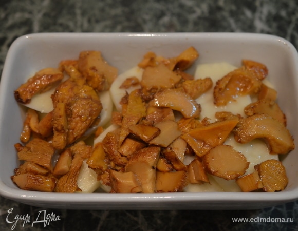 На картофель — лисички.